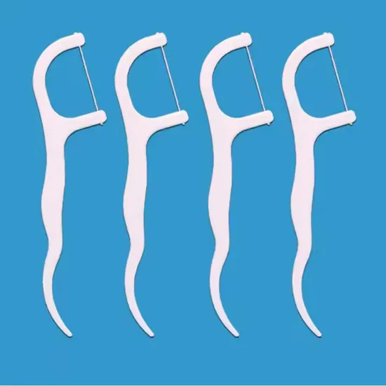 High-End Custom Print Logo Daily Use Toothpick Strong Pull Eco Toothpick 50 100PCS Dental Floss Pick Interdental