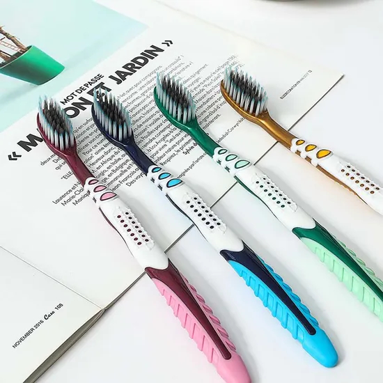 Adult Manual Toothbrush, Soft and Medium Bristles for Gentle Oral Care, Plaque Removal, Gum Protection, Ergonomic Handle