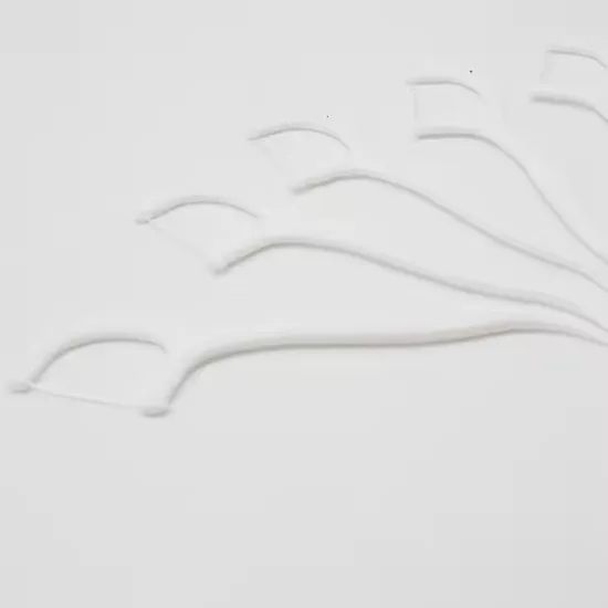 Individually Packed 500 Nylon Dental Flossers Flat Tooth Cleaning Single Bag for Travel Restaurant Office