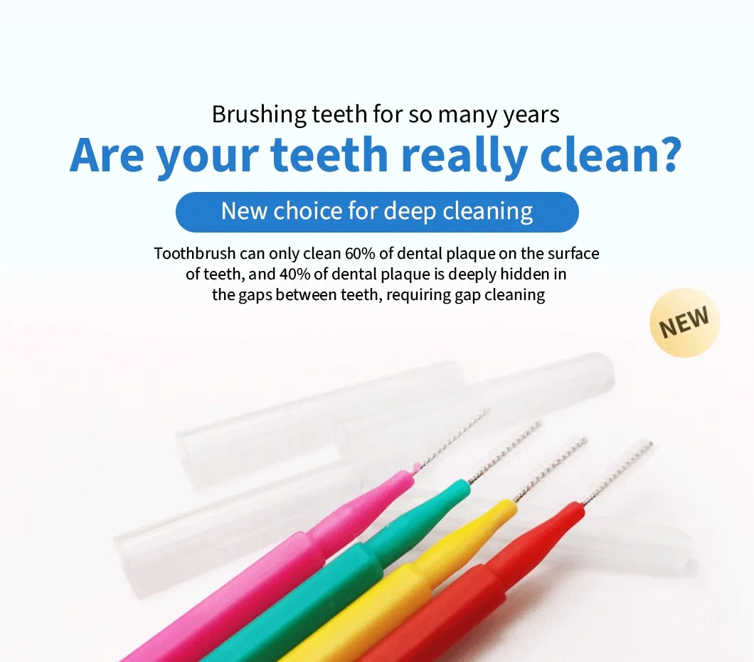Travel Pack Interdental Brush Compact Hygienic Fast Shipping From China with CE Certificate