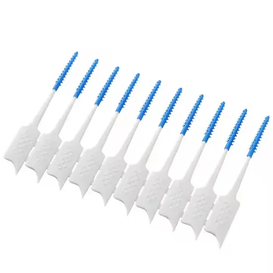 Disposable Eco Friendly Rubber Interdental Brush Silicone Interdental Toothpicks Price