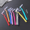 Dental Oral Teeth Interdental Brush Pink Yellow Lash Brow Lamination Lift Brush Micro Brush for Eyebrow Tint Dyeing Coloring