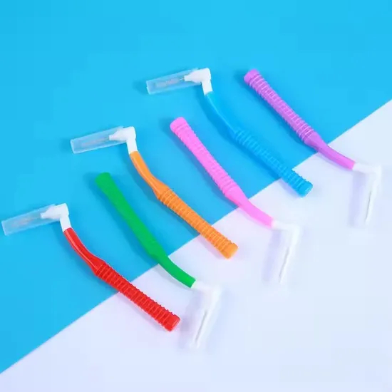 Hot Selling Daily Soft L-Shaped Interdental Dental Brush for Adults Stainless Steel Wire for Deep Cleaning Top Seller
