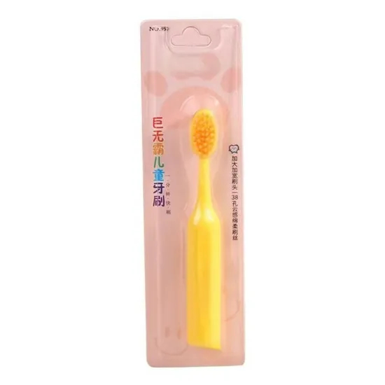 Baby Letter Character 10PCS Toothbrush 6-12 Yrs OEM 0.15mm Teeth Cleaning Soft Bristle Kid Brush Home Use for Gum Care in Barrel