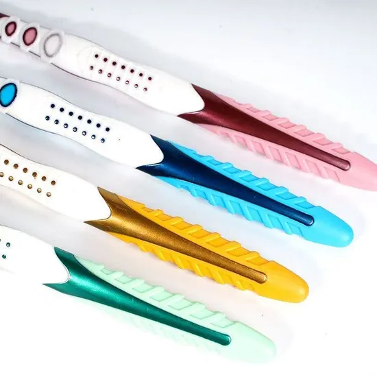 Wholesale Custom Assorted Color Adult Toothbrush for Household Use Nylon Bristle for Oral Care