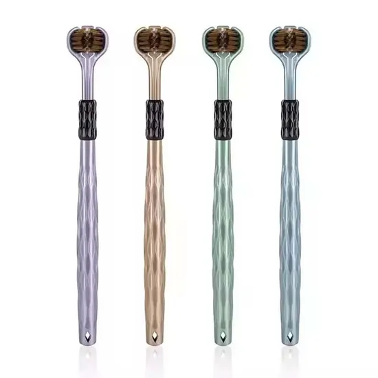 New Design Wrapped 3 Side Adult Toothbrush Soft Bristle for Deep Cleaning Teeth Fast Cleaner