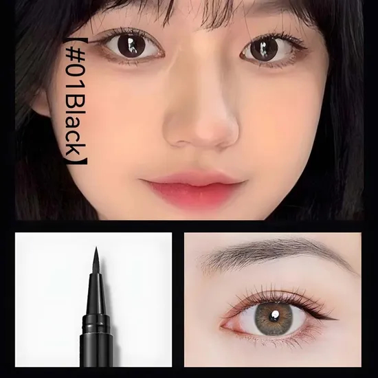 2 Colors Private Label Vegan Cruelty Free Long Lasting Waterproof Filled Liquid Eyeliner