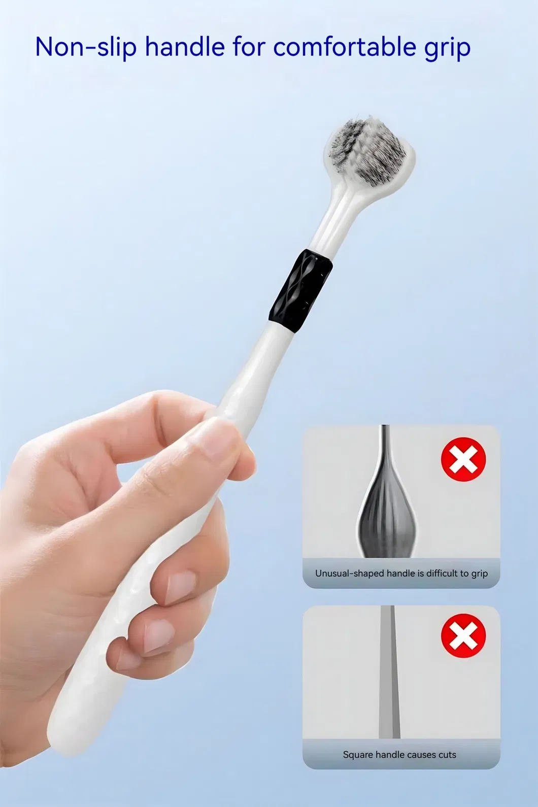 360&deg; Clean 3D Multi-Angle Toothbrush - Deep Plaque Removal for Back Teeth &amp; Braces Dentist Tested