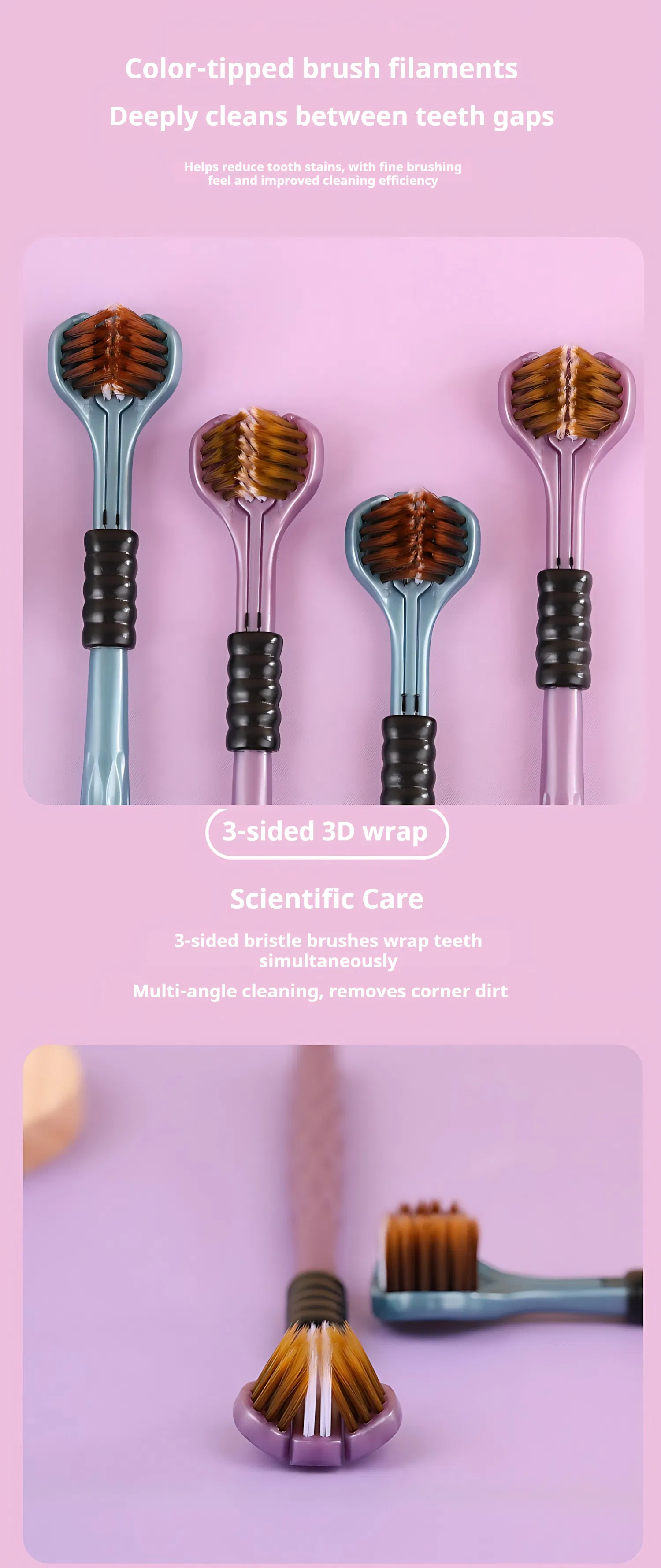 Soft Clean Deep Toothbrush Effectively High Quality Oral Care Teeth Brush Wholesale Cheap Adult Toothbrush Hygiene Products