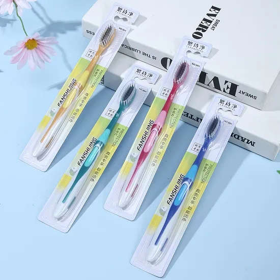 Manufacturer Wholesale High Quality Travel Manual Toothbrush Ultra Soft Bristle Plastic Durable Adult Toothbrush