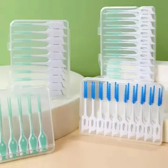 Wholesale Customized Disposable New Products DIY Oral Cleaning Gap Brush Soft Rubber Tooth Gap Brush Interdental Brushes