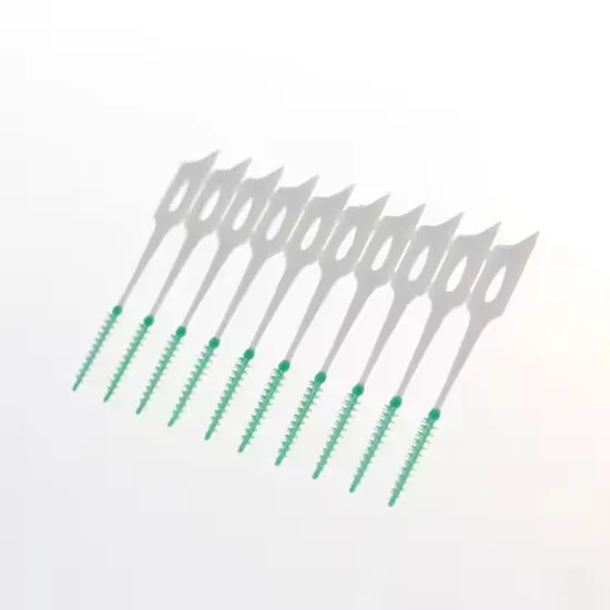 Soft Silicone Double Ended Dental Toothpick & Floss Interdental Brush Picks Silicone Toothpick