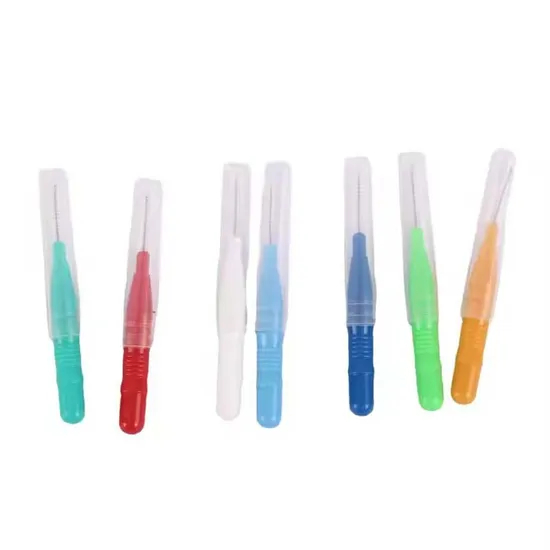 ISO Approved I Shape Stainless Steel Wire Teeth Clean Refillable Orthodontic Tooth Brush Dental Interdental Brush for Sale
