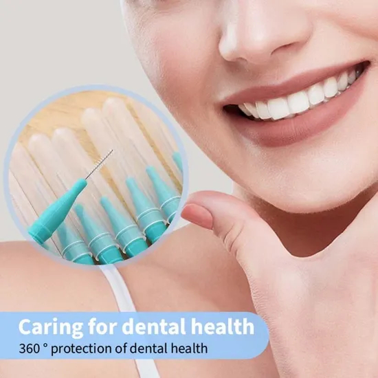Disposable Interdental Brush Effective Oral Care Pagoda I-Type Plastic Interdental Brush