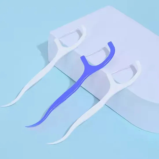 Bulk Family Pack Special Design Eco Friendly Dental Floss Pick for Teeth Cleaning