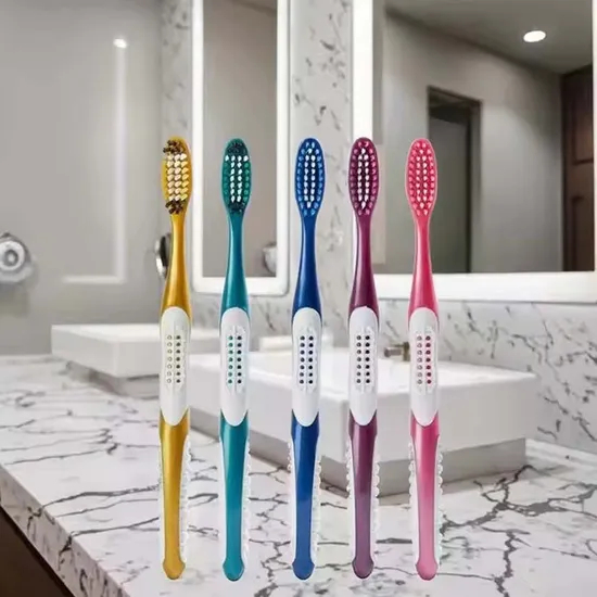 Cheap Wholesale PP Handle Nylon Bristle Customized Color Adult Toothbrush for Home Use and Travel