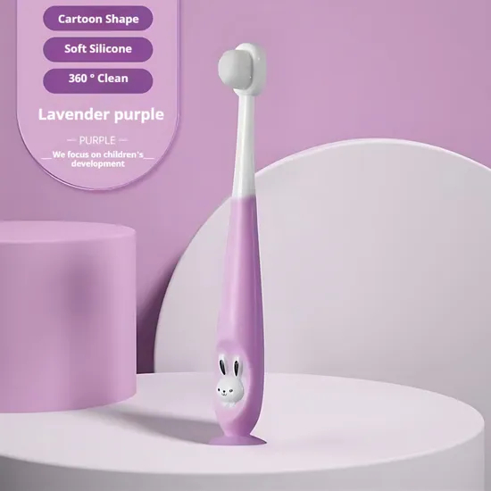 Authorized and Certificated Cartoon Print Handle Kids Toothbrush Toothpaste Kit
