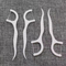Top Sales 50PCS Waxed Mint Flavored Tooth Picks Floss Sticks Toothpick with Floss Flosser Picks