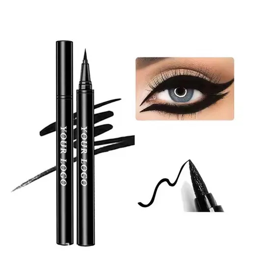 Ultra-Fine Tip Black Liquid Eyeliner Pen Quick-Drying and Waterproof for Eye Makeup Popular for Foreign Trade Cross-Border