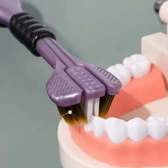 3 Sided Wholesale Bulk Luxury Toothbrushes Soft Bristle Toothbrush Manufacturer Travel Toothbrush