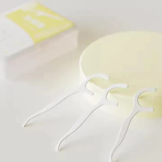 50 PCS No Break & No Shred Floss Mint Dental Floss Toothpicks for Resturan Manufacturer