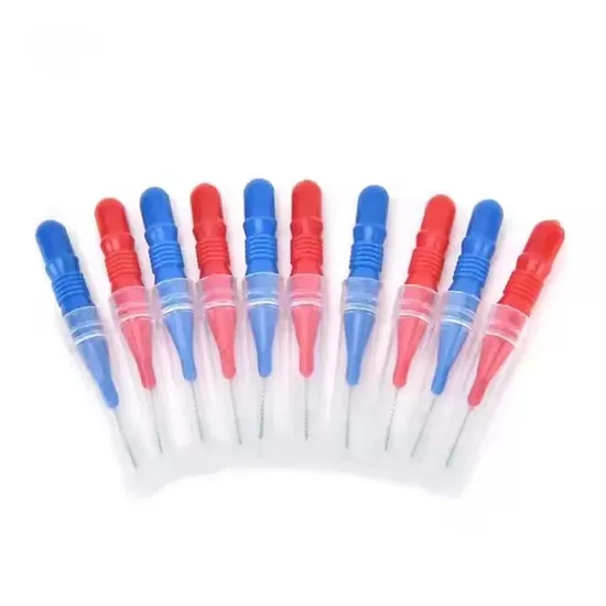 Customizable Recycble Rubber Handle Interdental Brushes Refils Soft Deep Clean Toothpick Brush