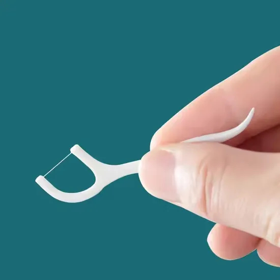 Natural Organic Eco Friendly Floss Stick Biodegradable Dental Floss Picks