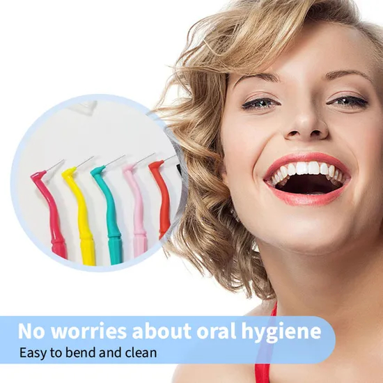 Cleaning Travel Silicone Biodegradable Brush Orthodontic Teeth Tooth Toothpick Tool Floss Dental Bamboo Toothbrush Interdental