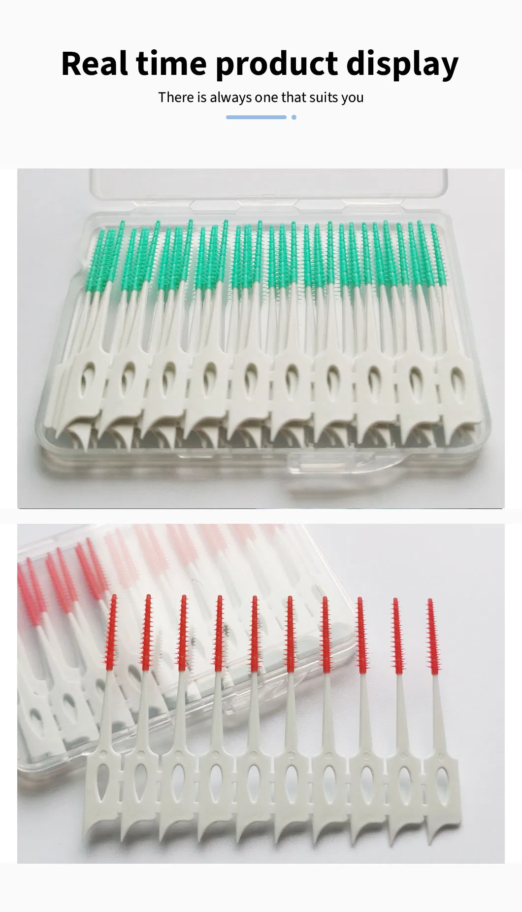 Customized Logo Disposable Dental Cleaning Interdental Brush Toothpick for Sale