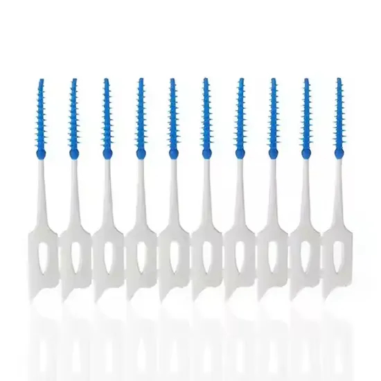 Food Grade Material I Shape Oral Care Dental Cleaning Plastic Interdental Brush Toothbrush Silicone Toothpick