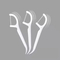 Family Pack 50PCS Ultra-Thin Portable Box Floss Bow Pick Toothpick Eco-Friendly Disposable Floss