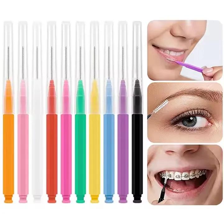Interdental Brush Head Biodegradable Silicon Toothpick Box Packaging for Adults