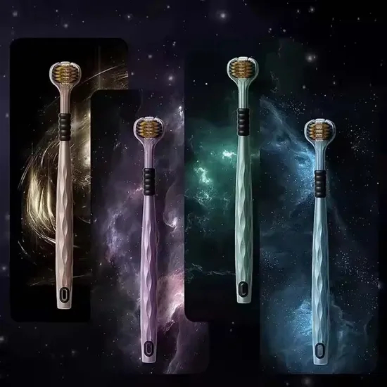 Custom Logo Adult Manual Toothbrush for Home Use Factory's Disposable 3-Sided Soft Bristles Oral Care Toothbrush Deep Cleaning