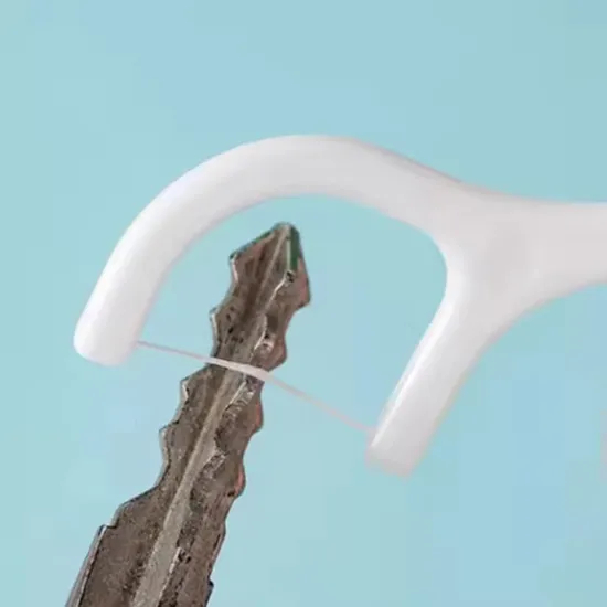 Floss Pick Manualfacture UHMWPE Thread Registered Dental Floss Picks Individually Wrapped