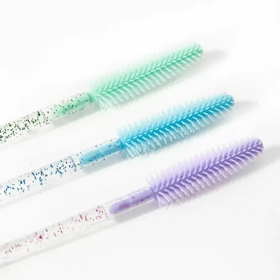 Spoolie Eyelash Brush with Mascara Brush Eyebrow Dye Brush Spatula and Sponge Ball Applicator