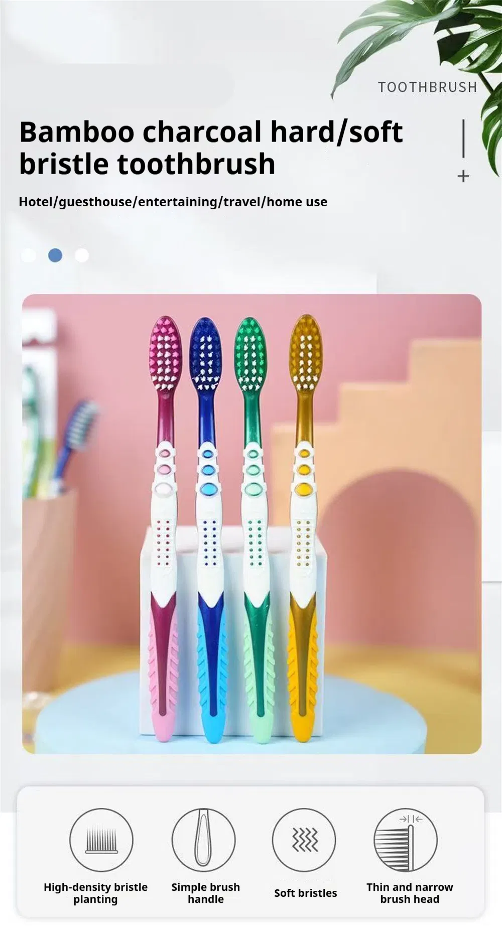 Factory Direct Sales Support Customization More Size Biodegradable Eco Friendly Natural Bamboo Wooden Toothbrush
