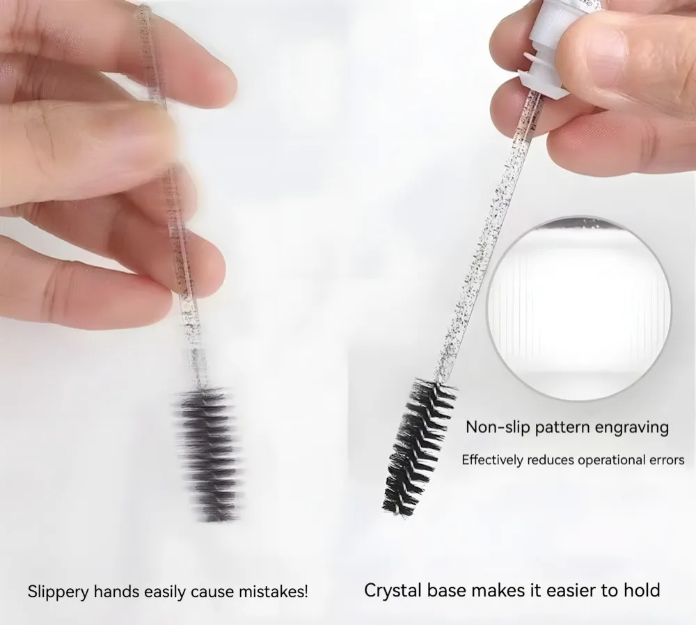 Factory Price Eyelash Brush Empty Tube Disposable Eyelash Wands Eyebrow Brush